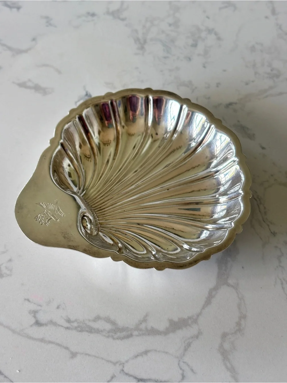 Vintage Gorham Silverplate Scallop-shaped Dish